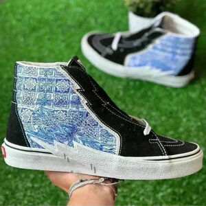NEW🌟Vans Sk8 Hi Bolt Liquify Black